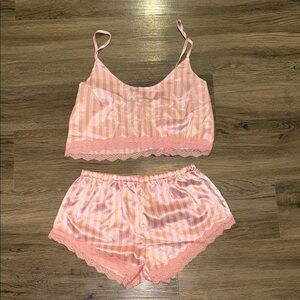 SHEIN Pink Pajama Set Intimates Sleepwear